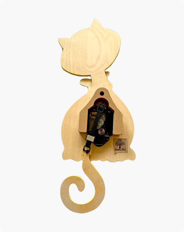 Wooden cat watches
